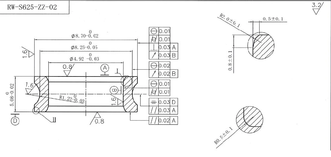 Deep Groove Ball Bearing 6004 6004 Bearing for Motorcycle Bearings/Auto Bearings